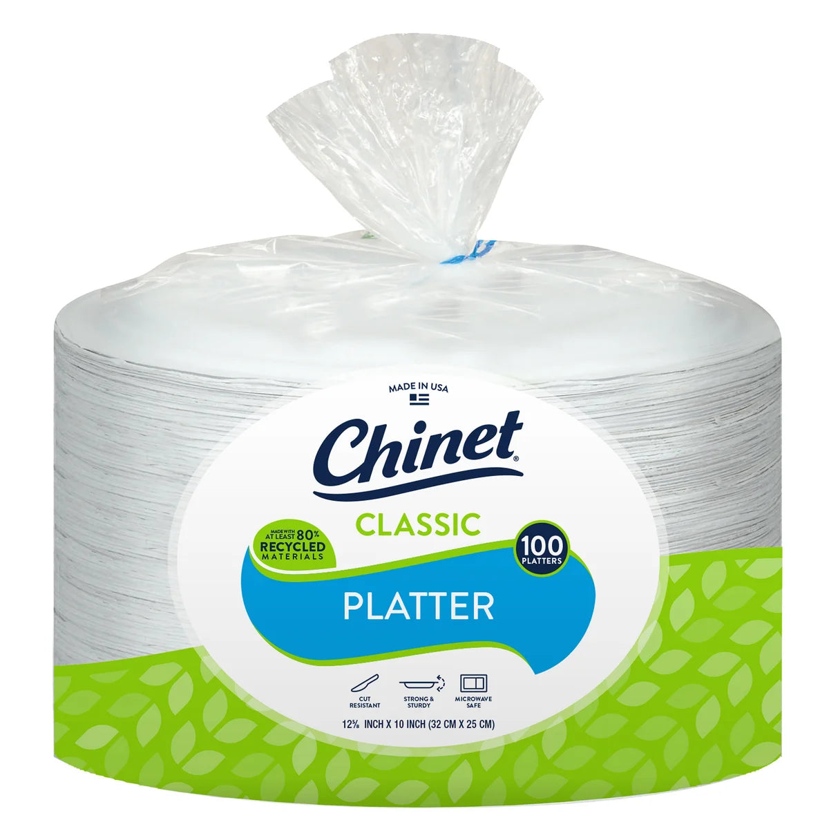 Chinet Classic Paper Platter, 100-count