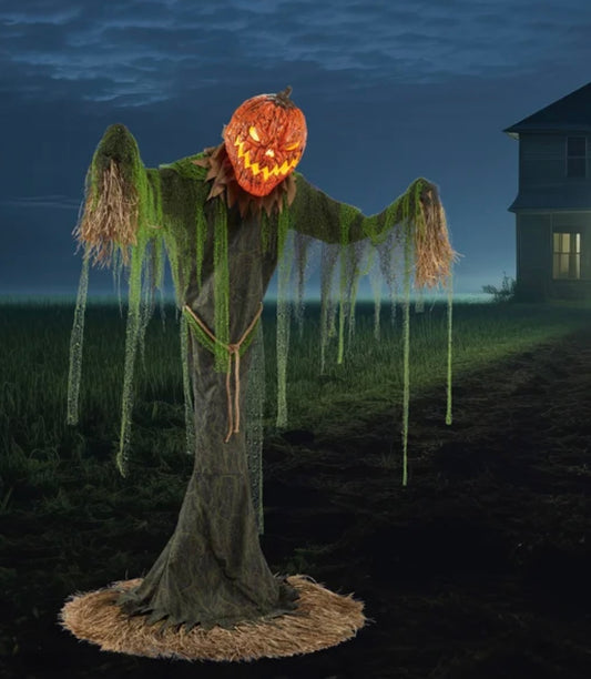 7' PUMPKIN SCARECROW