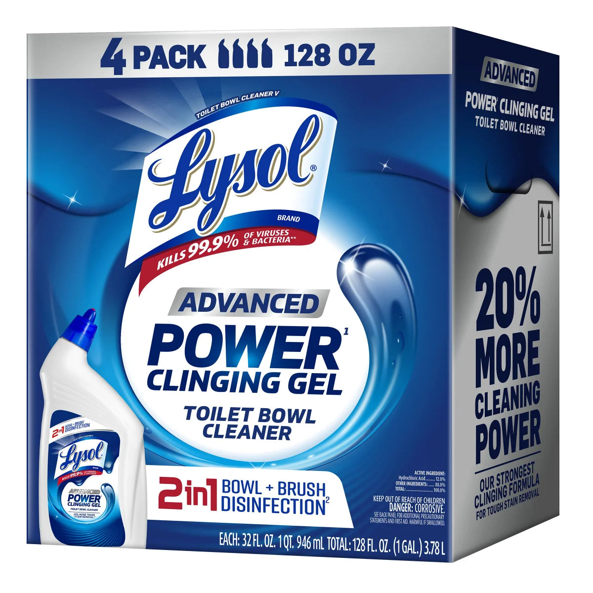 Lysol Advanced Toilet Bowl Cleaner 4-count