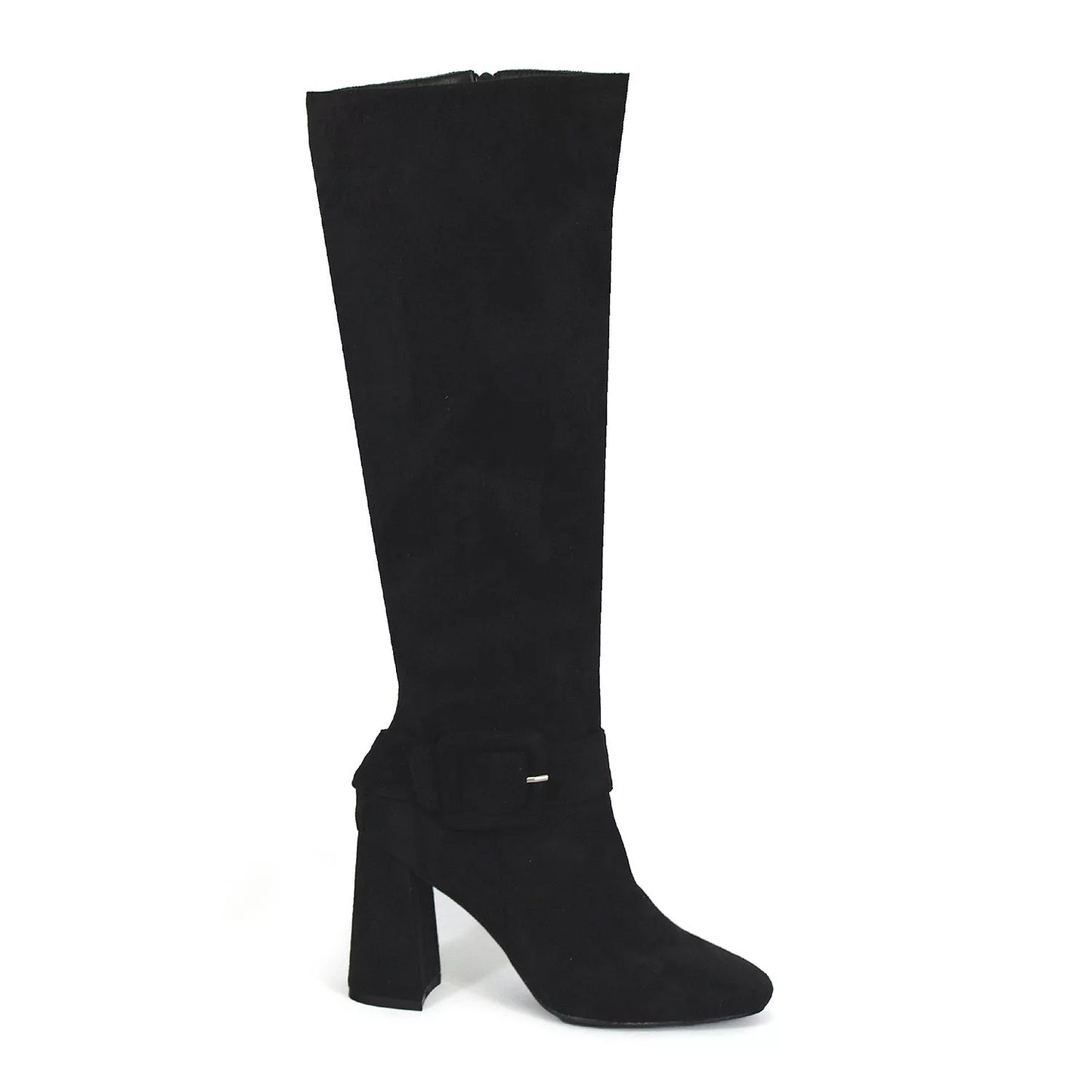 Yoki-Jacklyn-14 Knee High Suede Heeled Boot