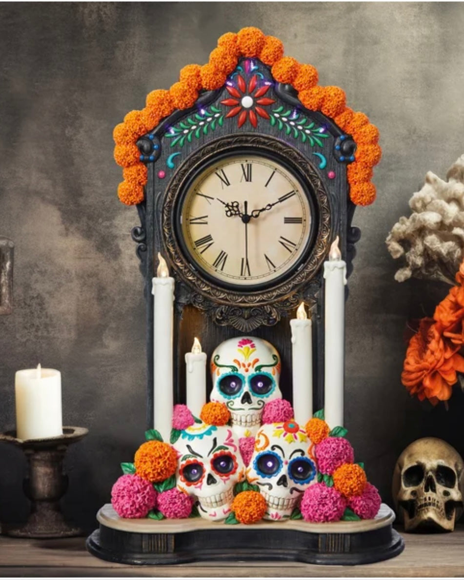 DAY OF THE DEAD CLOCK