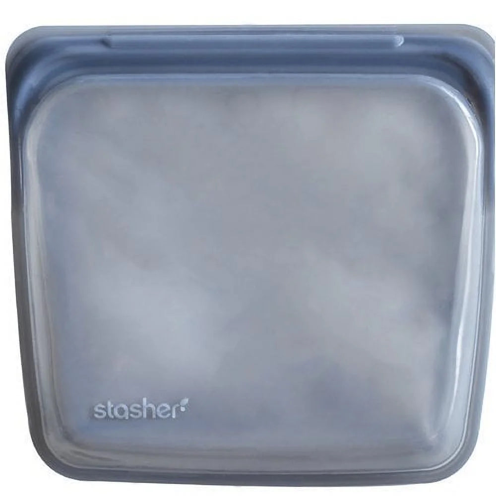 Stasher Reusable Silicone Sandwich, Food Storage & Cooking Bag - Clear