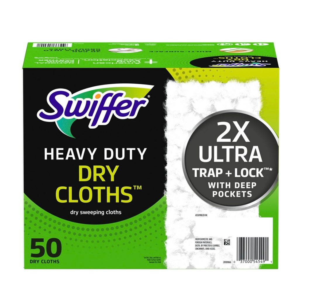 SWIFFER HD DRY CLOTH 50CT