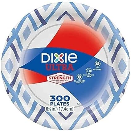 DIXIE 6 7/8" PLATE 300CT