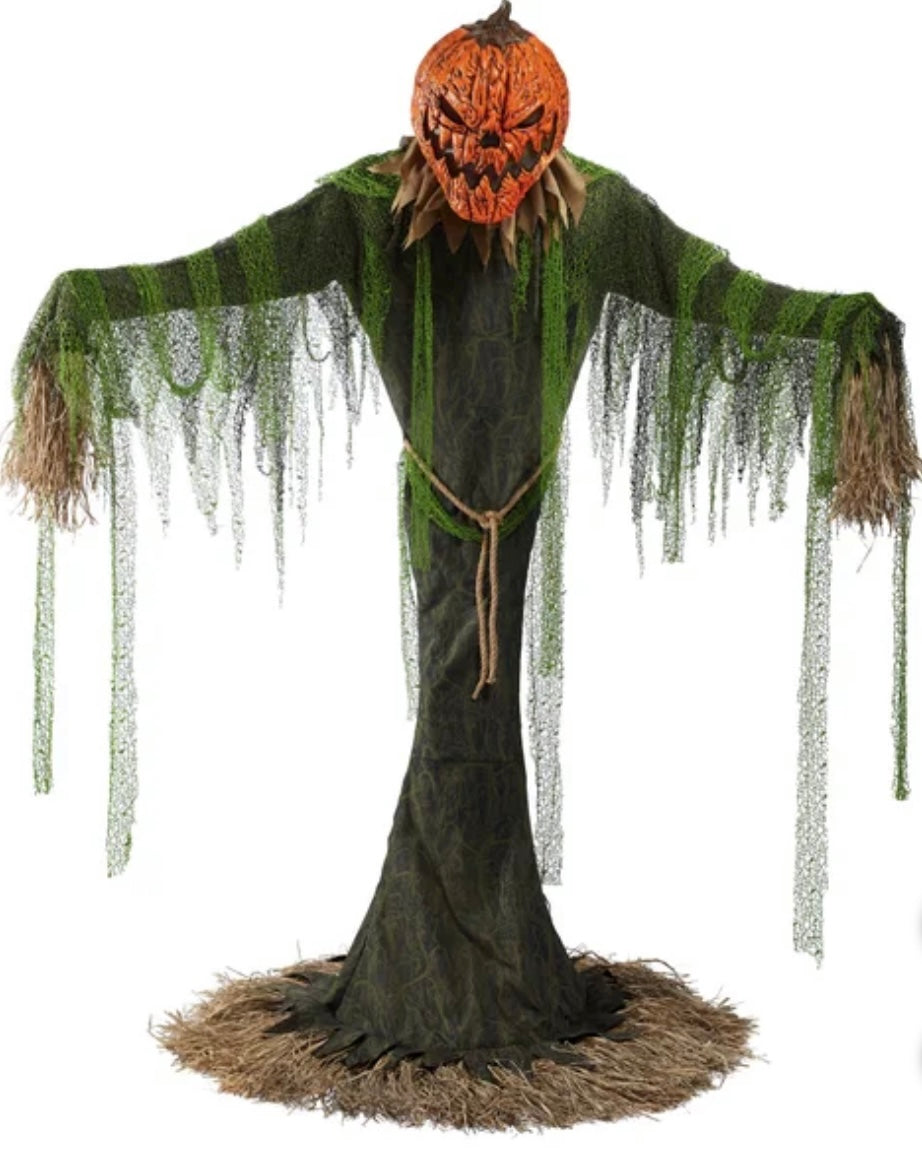 7' PUMPKIN SCARECROW