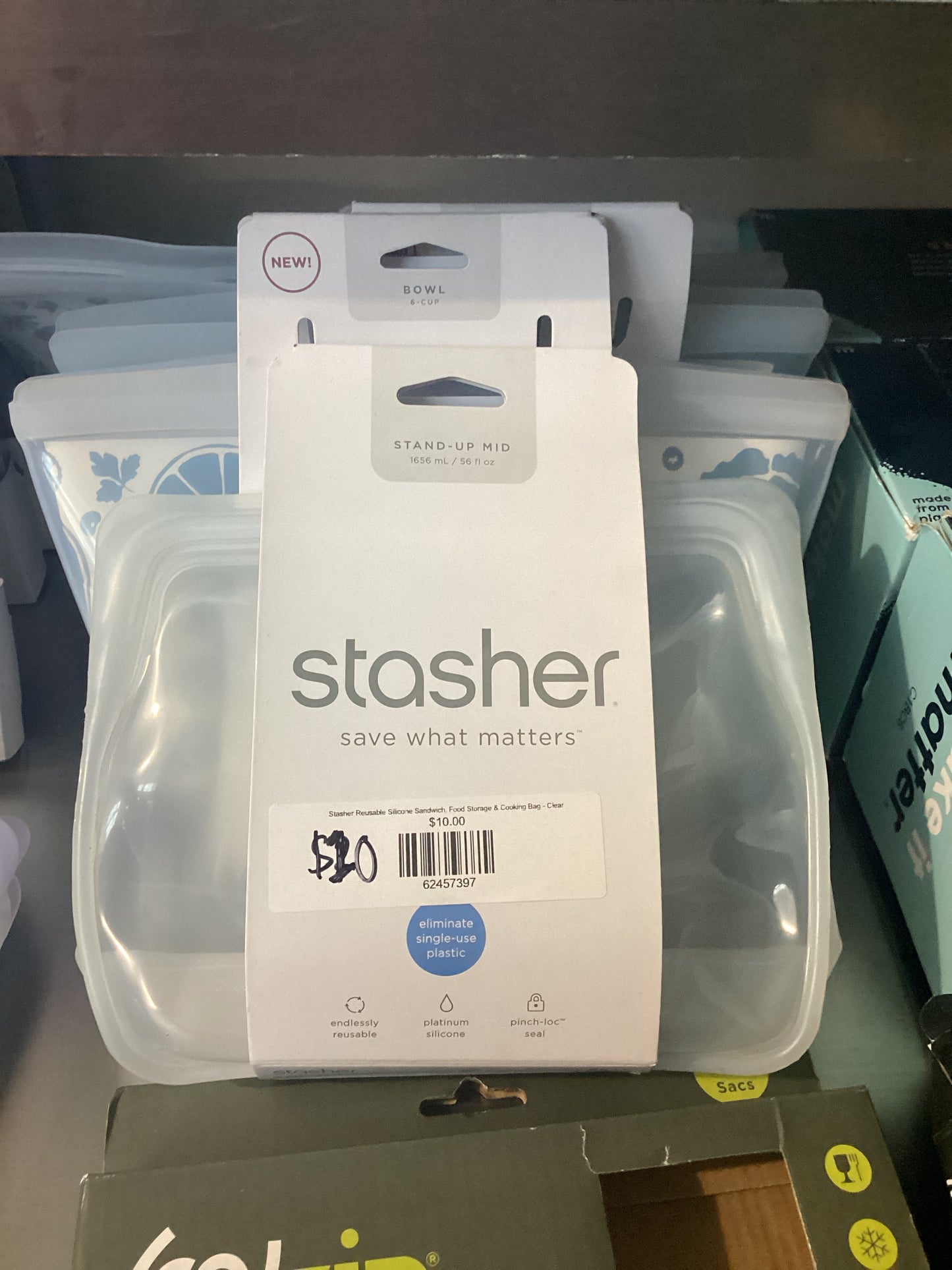 Stasher - 6 cup - Clear