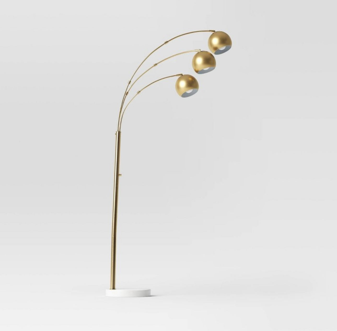 Span 3-Head Metal Globe Floor Lamp