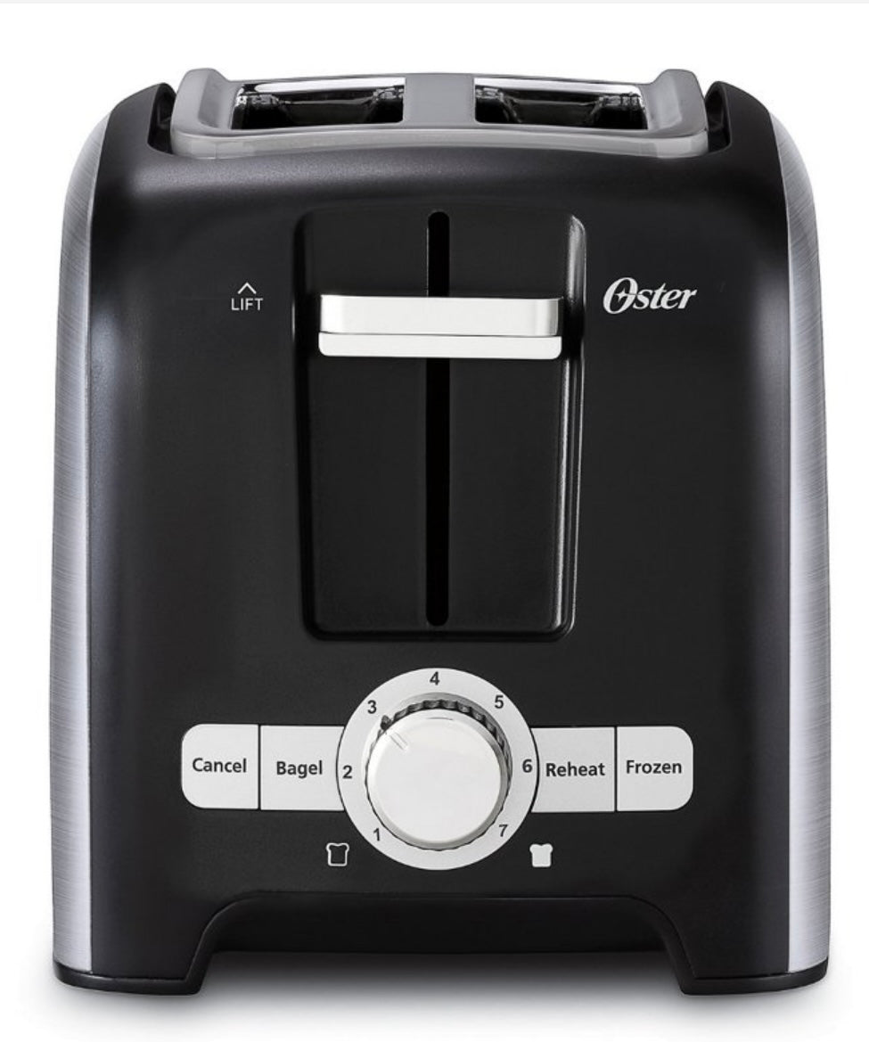 Oster 2 Slice Wide Slot Toaster - Brushed Stainless Steel 2153501