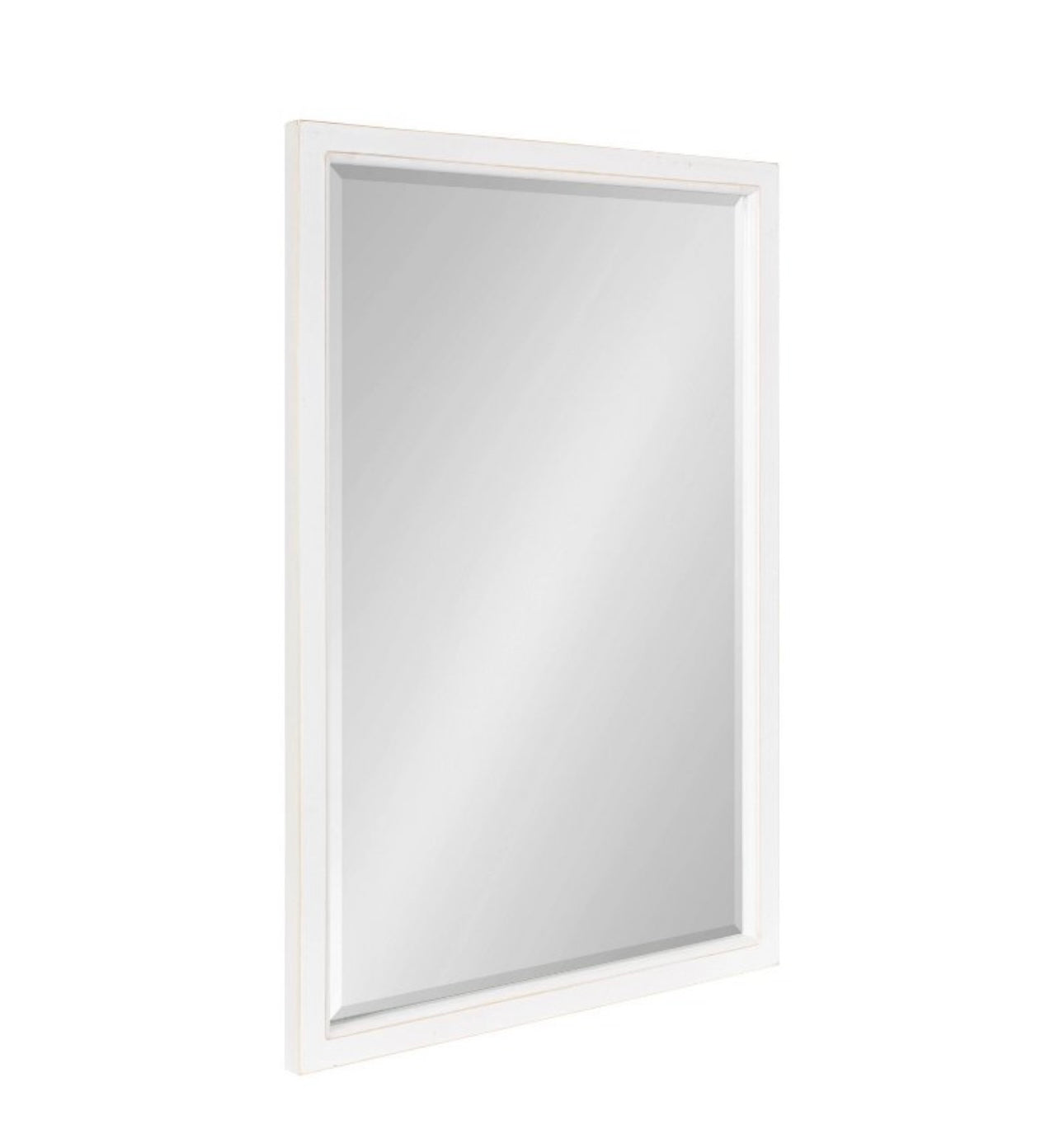 Hogan Wood Framed Decorative Wall Mirror White