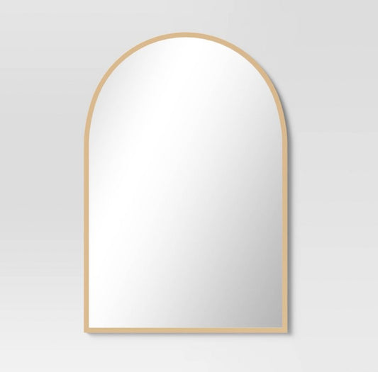 Arched Metal Wall Mirror