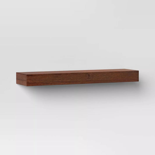 24" Floating Wood Shelf - Threshold™