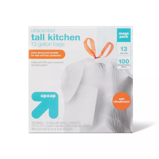 UltraStretch Tall Kitchen Drawstring Trash Bags