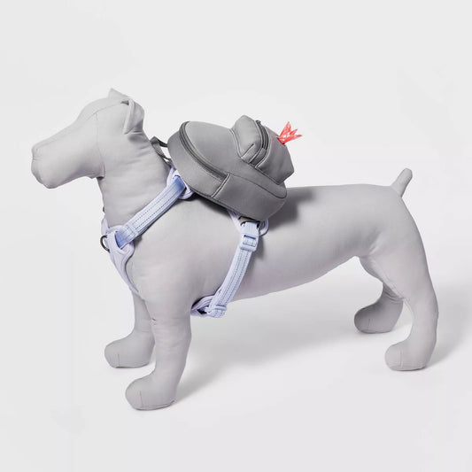 Dog Backpack Harness Attachment - Gray