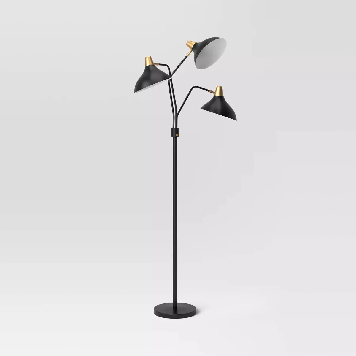 3-Head Floor Lamp Black - Threshold™