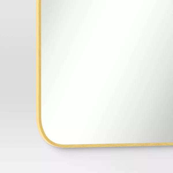 Over-the-Door Mirror Metal Black or Brass - Project 62™