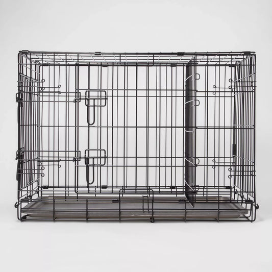 Wire Collapsible Dog Crate - Black - M