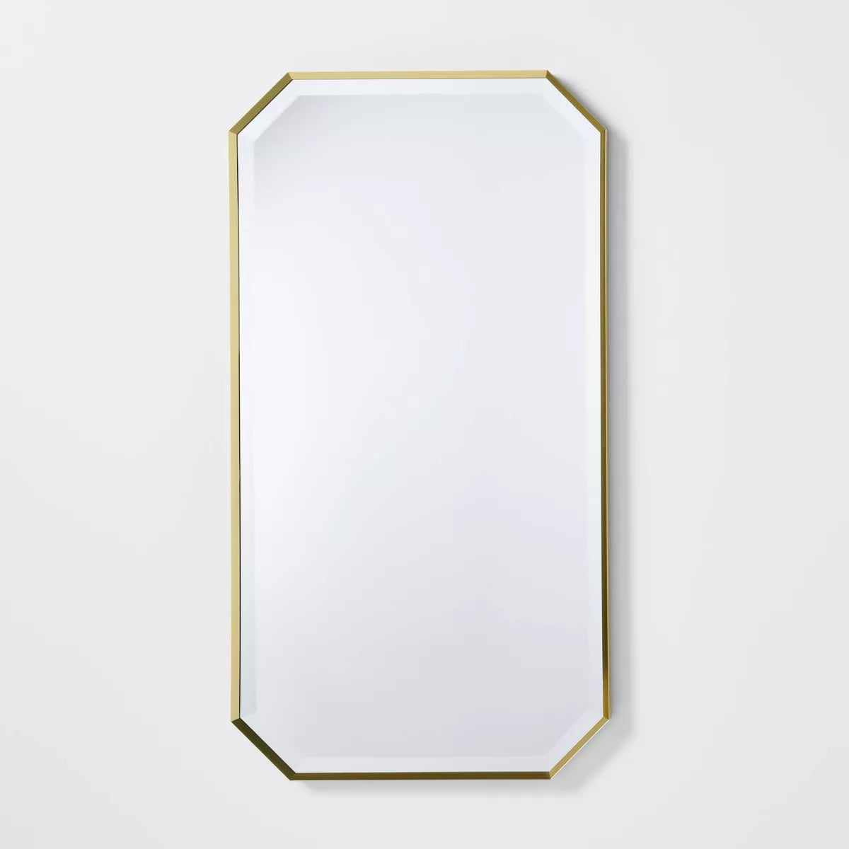 Geometric Wall Mirror Brass - Threshold™ - 16"x30"