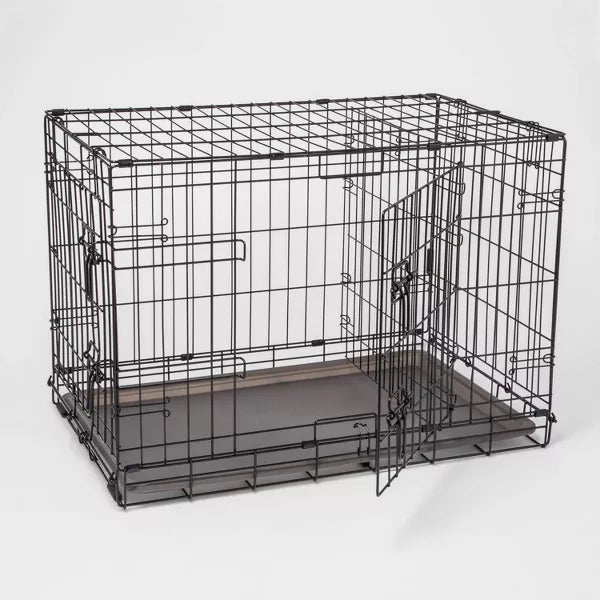 Wire Collapsible Dog Crate - Black - M