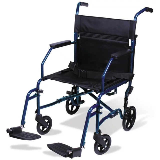 Steel Transport Chair with 19" Seat