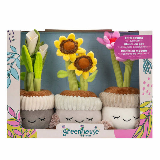 Greenhouse 12" Plush Plants, 3-pack